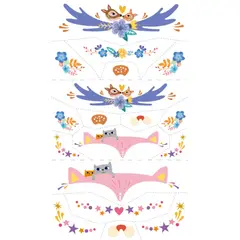 JUGANDO Y EDUCANDO - Juego Didáctico Stickers Corporales De Animales Niños