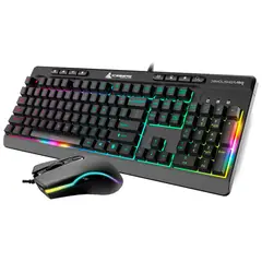 ICEBERG - Combo Gamer Demolisher Mk1 Rgb Negro Teclado Y Mouse