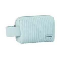 GENERICO - ORGANIZADOR CARTUCHERA COSMETIQUERA MAQUILLAJE NECESER-AZUL