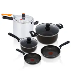 IMUSA - Set Olla A Presión Securyplus 7l + Batería 6pz Talent