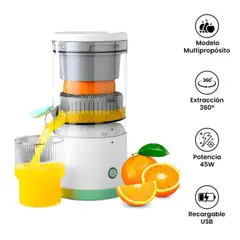 GENERICO - Exprimidor De Naranjas Electrico Inalambrico Recargable