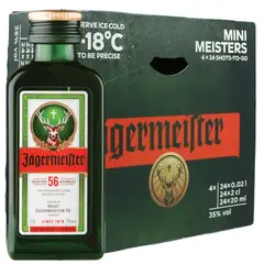 JAGERMEISTER - PACK 24 MINIATURAS 20 ML