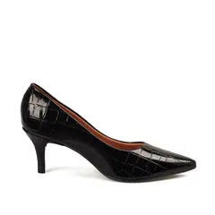 VIZZANO - STILETTO MEDIO VERNIZ CROCO NEGRO