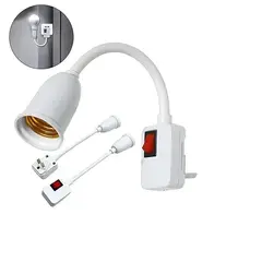 GENERICO - ADAPTADOR ROCETA SOPORTE DE BOMBILLO PARA PARED CON INTERRUPTOR