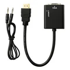 GENERICO - Convertidor Hdmi A Vga + Cable De Audio 3.5