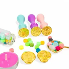 GENERICO - Set de Sellos de Lacre Color Pastel