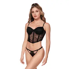 CHAMELA - Corpiño Negro 44150