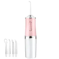 GENERICO - Irrigador Bucal Portátil Recargable Limpieza Dental Rosado