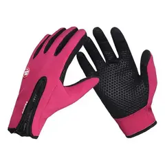 GENERICO - GUANTES TERMICOS MOTO BICI CREMALLERA SEMI IMPERMEDABLES