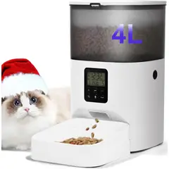 GENERICO - Comedero Automático Andoll Home Perros-gatos 4 Lts Graba Voz