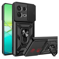 GENERICO - Funda Estuche Case Slider Compatible Con Oppo Reno 13 5G Negro