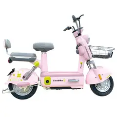EVOBIKE - Bicicleta Eléctrica PRIMAVERA 35kmh color ROSADA 350W