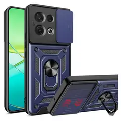 GENERICO - Funda Case Protector Cámara Slider Compatible Oppo Reno 13 5G Azul
