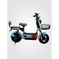 EVOBIKE - Bicicleta Eléctrica SOL PRO 48kmh color AZUL-NARANJA 350W