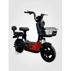 EVOBIKE - Bicicleta Eléctrica SOL PRO 48kmh color NEGRO-ROJO 350W