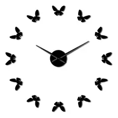 GENERICO - Reloj De Pared 3D Moderno Con Mariposas Decorativas