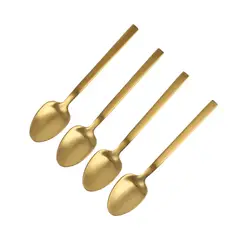 AMBIENTE GOURMET - Cucharas cafe dorado mate set x 4