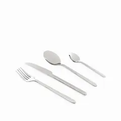 AMBIENTE GOURMET - Set de cubiertos alton plateado 16 pcs