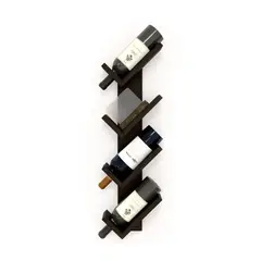 GENERICO - Repisa Vineras Flotante Decoración Minimalista Vinos Bar Color Wengue