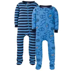 GERBER - Pijama Snug Fit Dino- pack x2