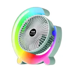 GENERICO - Ventilador Con Luces RGB Para Olvidar El Calor