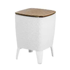 PLASTICOS MQ - Mesa Hielera Capri 28L MQ 492-1 -Caramelo