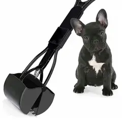 GENERICO - Recogedor Popo Perro Excremento Largo Automatico Bolsa Plega