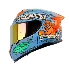 SHAFT - CASCO INTEGRAL PRO 610 DV EVO LA BUENA VIDA AZUL CLARO M