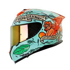 SHAFT - CASCO INTEGRAL PRO 610 DV EVO LA BUENA VIDA VERDE CLARO TALLA M