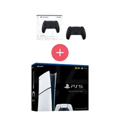 PLAYSTATION - Consola PS5 Slim digital + Control black dualsense