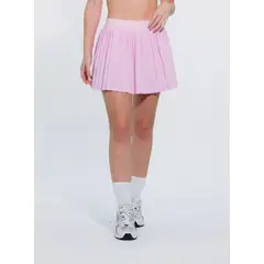 NO RULES - FALDA SHORT DEPORTIVA PLEAT ROSADA.