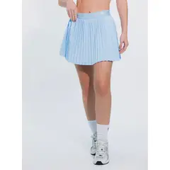 NO RULES - FALDA SHORT DEPORTIVA PLEAT AZUL.