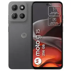 MOTOROLA - Celular Moto G15 4G Dual Sim 256GB 4GB 67 Gris