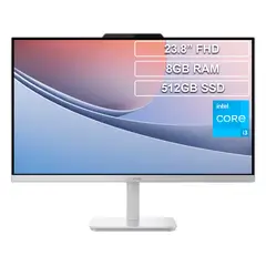 LENOVO - Todo en Uno AIO A100 Core i3 N305 8GB 512GB FHD 23.8