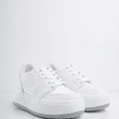 CALZADO ADRENALINA - Tenis blancos con plataforma hazel