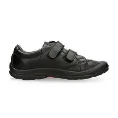 VERLON - Tenis Escolar Infantil Para Niños Negro Juanito Velcro V