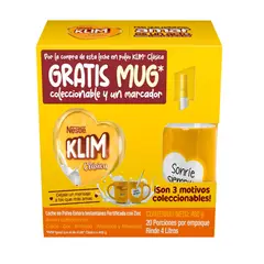 KLIM - Leche en Polvo Clásica Bolsa x 480g + Mug