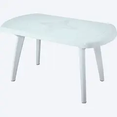 RIMAX - Mesa Lotus Ovalada Blanca