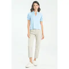 RAGGED - Pantalon lhuna Gris pastel