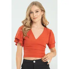 RAGGED - Blusa lauren Cobre Ragged.