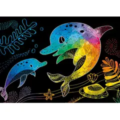 JUGANDO Y EDUCANDO - Juego Didáctico De Rasca Y Dibuja Animales Marino Para Niños