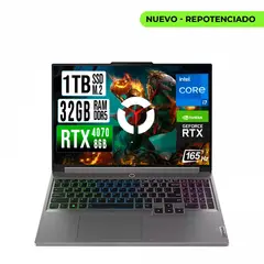 LENOVO - LEGION INTEL CORE I7-14700HX RTX 4070 8GB SSD 1TB RAM 32GB LED 16" FHD 165Hz