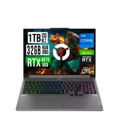 LENOVO - LEGION INTEL CORE I7-14700HX RTX 4070 8GB SSD 1TB RAM 32GB LED 16" FHD 165Hz