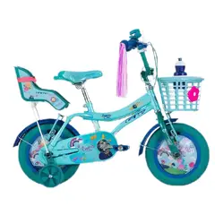 GW - Bicicleta para niñas Rin 12 princess story Azul Cenizo