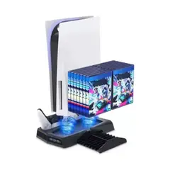 GENERICO - Base Refrigerante Para Play 5 Estación De Carga Dual 3 Usb