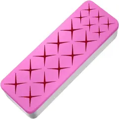 GENERICO - ORGANIZADOR DE MAQUILLAJE VELEKA CAJA PARA COSMÉTICOS ROSA-BLANCO