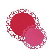 WILTON - Doilies corazones x 4 pcs