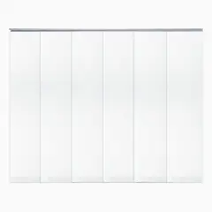 SUNFLEX - Cortina Panel Japonés Solar Screen 180cm x 220cm Blanco