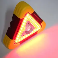 GENERICO - Triangulo de Emergencia con luces led lampara y powerbank