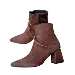 GENERICO - Botin para mujer marca zaffis ref 488 cafe